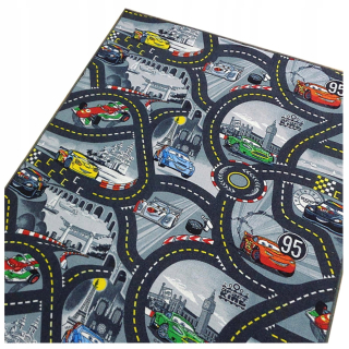 McQueen - Detský koberec 300x200 áut Mata Vážené ulice automobilov
