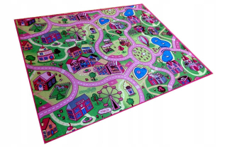 McQueen - Koberec Carpet Cars Car Tlačidlo CASTLFY ROAD 180X200