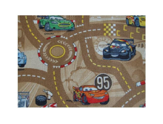 McQueen - Detský koberec 100x350 cm autá auto pre chlapca