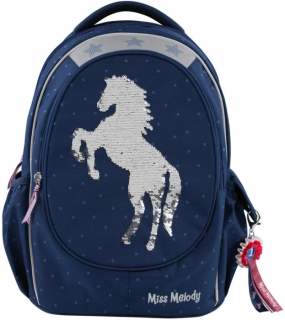Školský batoh, taška - Desesche 7726 Backpack Tornister Miss Melody Sequin
