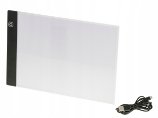 Kreslená doska. Doska. Zvýraznená LED A4