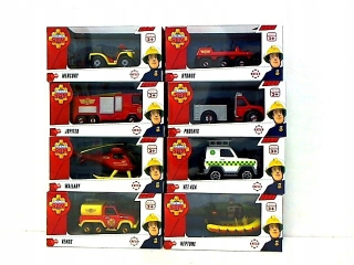Požiarnik Sam  - Dickie Fireman Sam vozidlá 1:64 32ks / DIS 309-3000