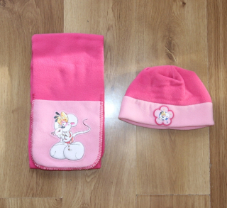 HELLO KITTY Diddl Mouse Pink Cap a Scarf Thread Smyk Zest