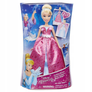 Popoluška - Disney princezná - bábika cinderella v 2in1 šaty