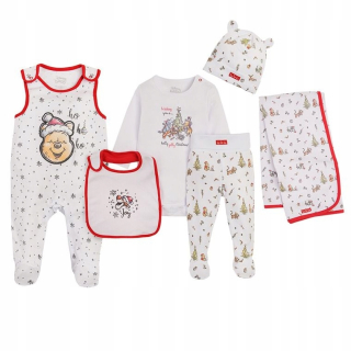 Medvedík Pú - Disney Winnie Pooh Body Pajac Set 6ks 68