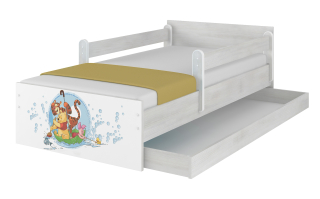 Medvedík Pú - Disney Bed Max LUX 160X80 Baby Boo Drawer