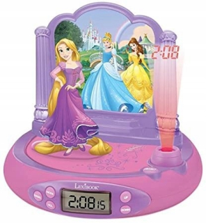 Disney Princess Radiobudzik hodiny s projektorom