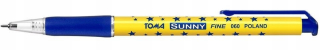 Slnečné automatické modré pero (20ks) Tom