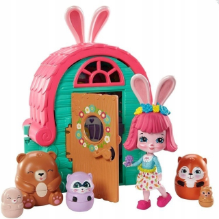ENCHANTIMALS - Chata Enchantimals Doll Bree Bunny GTM47 Mattel