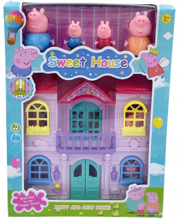 Pepa Pig - Peppy Guinea House + Figures + Príslušenstvo + Nový zvuk