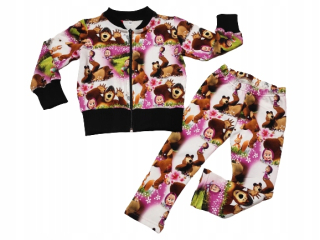 Máša a medveď - Masha Dress and Bear Mikina Getts 128 Set
