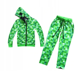 MINECRAFT - Dres Minecraft Creeper Mikina a nohavice 134