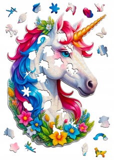 Drevené puzzle pre deti aj dospelých PUZZLED Premium UNICORN 260 dielikov.