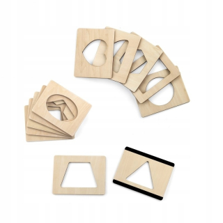 Drevené magnetické puzzle šablóny Viga hračky
