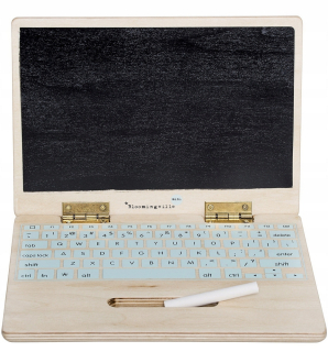 BING A PRIATELIA - Drevený notebook s kriedou doskou, Bloomingville