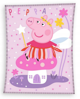 Pepa Pig - Veľká deka deka fleece 150x200cm psi peppa