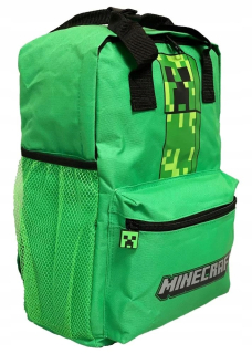 Aktovka školská taška - Veľký školský batoh MINECRAFT Creeper školský batoh
