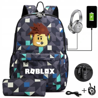 Školský batoh - Veľký batoh Teen Roblox a ceruzka