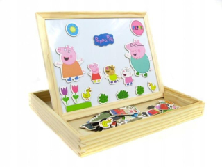 Pepa Pig - Obojstranná drevená doska - Bag Box