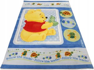 Medvedík Pú - Koberec KUBUŚ POOBY BABY POOH DISNEY ACRYL160X230