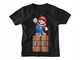 Super Mario - Detské tričko tričko hra Mario -XL