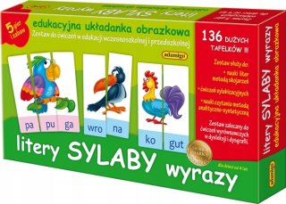 POLLY POCKET- Vzdelávacie sylba listy syls slov - adimago