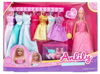 ENCHANTIMALS - Elegantná bábika ANLLILY PRINCESS MODEL AZ 8