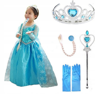 Elsa Frozen - ELSA ELZA -SUKNIA kostýmová set kostýmový pane