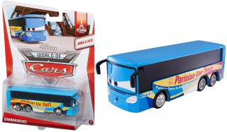 McQueen - Emmanuel Bus Paris Tours 1:55 Autá Cars Mattel