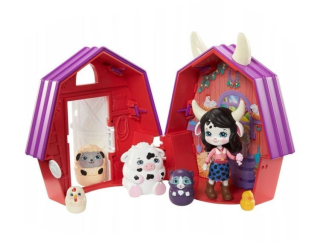 ENCHANTIMALS - Enchantimals Cambrie Cow Cottage Doll GTM46 GTM48