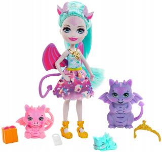 Bábika Deanna Dragon - Rodina drakov - Royal Family - Enchantimals - GJX43 GYJ09