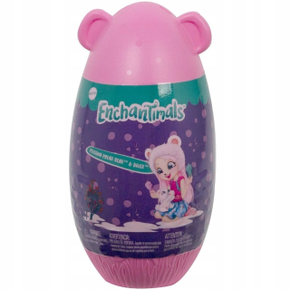 Enchantimals upominkové vajačko - bábika pristina polar bear i diver