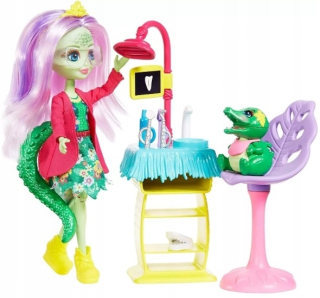 ENCHANTIMALS - Enchantimals bábika. Navštívte na zubnom lekárstve