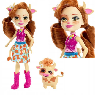 ENCHANTIMALS - Enchantimals Doll Cailey Cow Pet Fudge