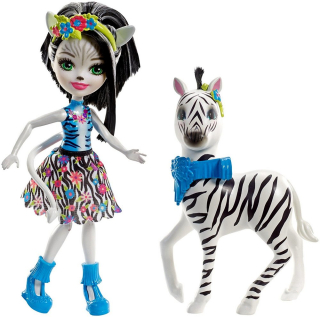 ENCHANTIMALS - Enchantimals Doll + Veľké zviera FKKY75 ZEBRA