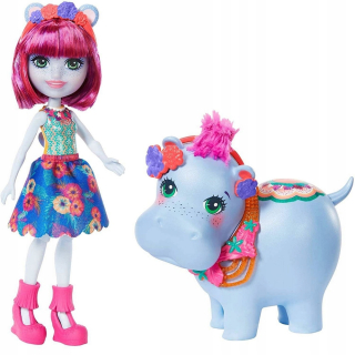 ENCHANTIMALS - Enchantimals bábika + veľké hipbo zviera