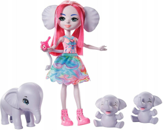 ENCHANTIMALS - Enchantimals bábika a rodina Słoników GTM30