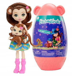 ENCHANTIMALS - Enchantimals bábika prekvapenie zásluhy opice