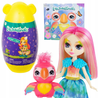 Enchantimals Žlté Vajce s Bábikou a Zvieratkom