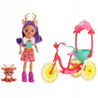 ENCHANTIMALS - Enchantimals Doll + GJH11 Vozidlo11