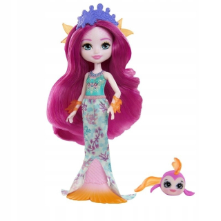 ENCHANTIMALS - Enchantimals bábika morská panna a pet ryby gyj02