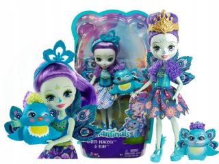 ENCHANTIMALS - Enchantimals Doll + Pet FXM74 Peacock Peacock