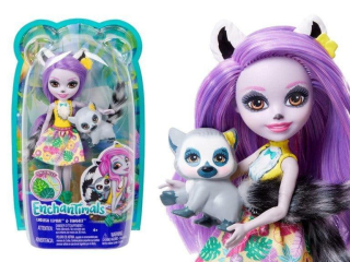 ENCHANTIMALS - Enchantimals Doll + Pet Larissa Lemur