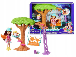 ENCHANTIMALS - Enchantimals Doll + Pet Mebelki FRH45