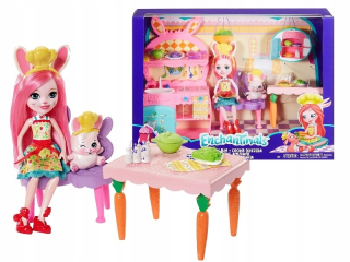 ENCHANTIMALS - Enchantimals Doll + Pet Mebelki FRH47