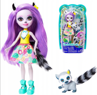 ENCHANTIMALS - Enchantimals Larissa Lemur bábika + domáce zviera
