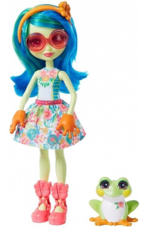 Bábika Tamika Tree Frog a žaba Burst GFN43 Mattel