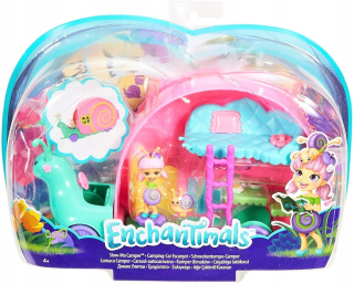 ENCHANTIMALS - Enchantimals Small Camper Snails Doll + Príslušenstvo