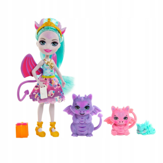 ENCHANTIMALS - Enchantimals Rodinná bábika a draci Gyj09