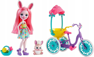 ENCHANTIMALS - Enchantimils Bike pre dve bábiky králik FWC56